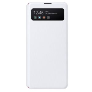 Husa Samsung Galaxy A41 Smart S View Wallet cover alba originala