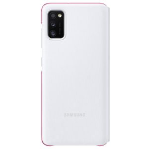 Husa Samsung Galaxy A41 Smart S View Wallet cover alba originala - imagine 2