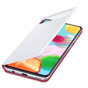 Husa Samsung Galaxy A41 Smart S View Wallet cover alba originala - imagine 3