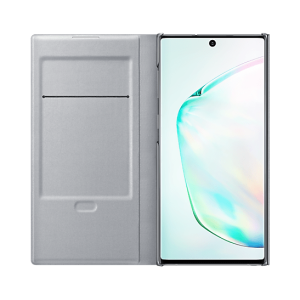 Husa Samsung Galaxy Note 10 Note 10 5G LED View Cover,argintiu EF-NN970PSEGWW Originala - imagine 3