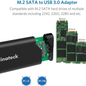 Adaptor SSD M.2 la USB 3.0 cu carcasa si cablul 3.0 - imagine 2
