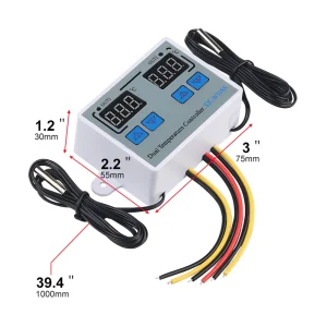 Termostat dublu 220VAC digital plus senzor temperatura - imagine 5