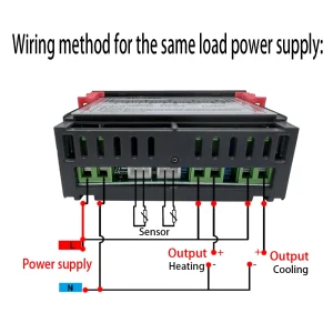 Termostat Controler digital temperatura 220V AC 10A doi senzori externi dublu - imagine 5