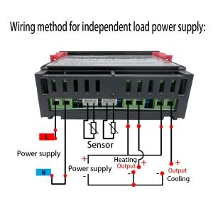 Termostat Controler digital temperatura 220V AC 10A doi senzori externi dublu - imagine 4