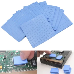 Pad Termal GPU CPU Heatsink Silicone Pad 10x10x0.5mm - 100 buc - imagine 2