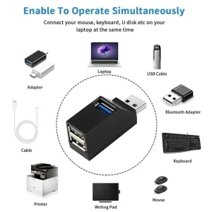 HUB USB SPLITER 3 PORTURI USB 3.0 - imagine 6