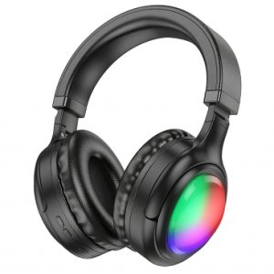 Casti Bluetooth RGB A2DP Handsfree negru