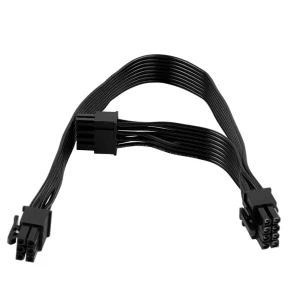 Cablu splitter placa video de la 6 pini la 2 6+2 pini adaptor alimentare - imagine 1