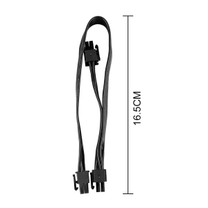 Cablu splitter placa video de la 6 pini la 2 6+2 pini adaptor alimentare - imagine 4
