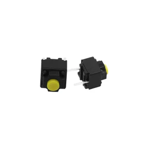 Buton Switch mouse silent 6x6x7.3 mute micro switch Kailh wireless mouse click negru/galben - imagine 1