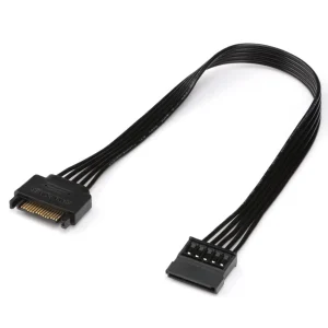 Cablu prelungire alimentare SATA 15pin pentru HDD 30cm PC calculator - imagine 1