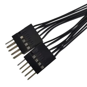 Adaptor/Spliter USB 2.0 9 pin la 2 usb placa baza calculator cablu extensie 17cm - imagine 4