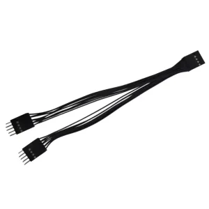 Adaptor/Spliter USB 2.0 9 pin la 2 usb placa baza calculator cablu extensie 17cm - imagine 7