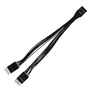 Adaptor/Spliter USB 2.0 9 pin la 2 usb placa baza calculator cablu extensie 17cm - imagine 8