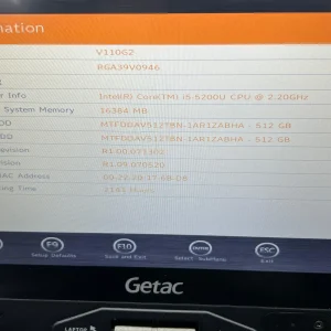 Laptop SH GETAC Fully Rugged i5-5200U 2 x 512Gb SSD M2 16GB Ram Touchscreen convertible Tablet - imagine 3