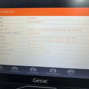 Laptop SH GETAC Fully Rugged i5-5200U 2 SSD de 256Gb SSD M2 16GB Ram Touchscreen convertible Tablet - imagine 6