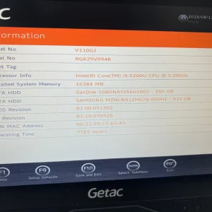 Laptop SH GETAC Fully Rugged i5-5200U 512Gb+256Gb SSD M2 16GB Ram Touchscreen convertible Tablet - imagine 3