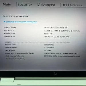 Laptop SH HP EliteBook x360 i5-8265U 16gb RAM SSD 256gb CONVERTIBLE TOUCHSCREEN - imagine 2