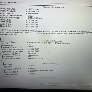 Laptop/Workstation SH Dell Precision 7740 i7-9850H 128 GB RAM RTX 5000 16 gb SSD 1TB - imagine 2