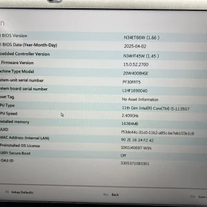 Laptop SH Lenovo Thinkpad T15 Gen2 i5-1135G7 SSD nVME 512Gb 16Gb RAM - imagine 3