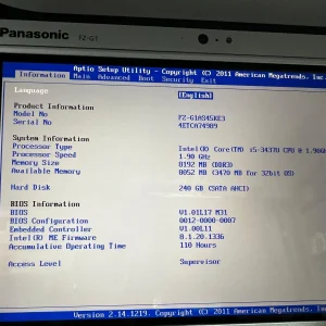 Tableta rugged Panasonic FZ-G1 i5-3437U 8GB RAM SSD 240GB TOUGHPAD - imagine 2