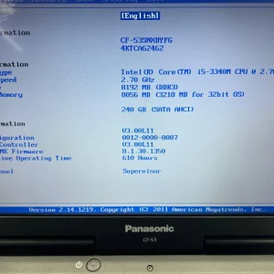 Panasonic Cf-53 ToughBook i5-3340M 8gb RAM ssd 240 gb 610 ore functionare - imagine 2