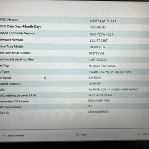 Laptop SH Lenovo Thinkpad T15 Gen1 i5-10210U SSD 512Gb memorie ram 16Gb - imagine 3