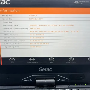 Laptop SH GETAC Fully Rugged i5-7200U NVME 512GB 24GB Ram Touchscreen convertible Tablet - imagine 6