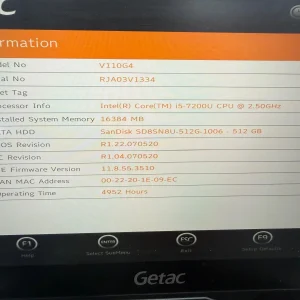Laptop SH GETAC v110 g4 Fully Rugged i5-7200U SSD 512Gb 16GB Ram diagnoza auto touchscreen - imagine 2