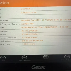 Laptop SH GETAC v110 g4 i5-7200U SSD 512Gb 16GB Ram Fully Rugged diagnoza auto touchscreen - imagine 2