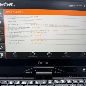 Laptop SH GETAC v110 g4 i5-7200U SSD 512Gb 16GB Ram Diagnoza Auto Fully Rugged - imagine 2