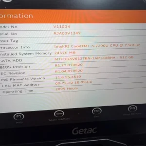 Laptop SH GETAC G4 v110 i5-7200U SSD 512Gb 24GB Ram Diagnoza Auto - imagine 2
