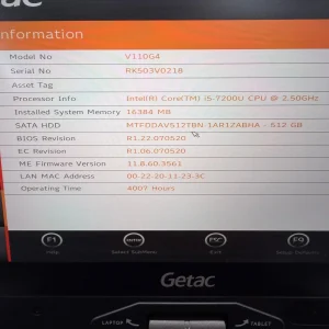 Laptop/Tableta SH GETAC v110 g4 i5-7200U SSD 512Gb 16GB Ram Diagnoza Auto - imagine 4