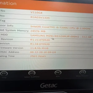 Laptop SH GETAC Fully Rugged i5-7200U SSD 512Gb 24GB Ram Diagnoza - imagine 3