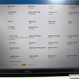 Laptop SH Dell Latitude 5320 i7-1185G7 SSD 256gb NVME 16gb RAM baterie noua - imagine 2